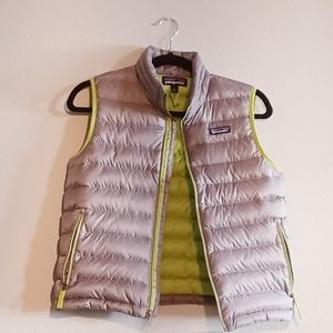 Patagonia Puffer Vest, Gray Boys Size 12 Large